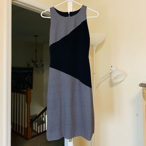 Colorblock Stripe Sleeveless Sheath Dress